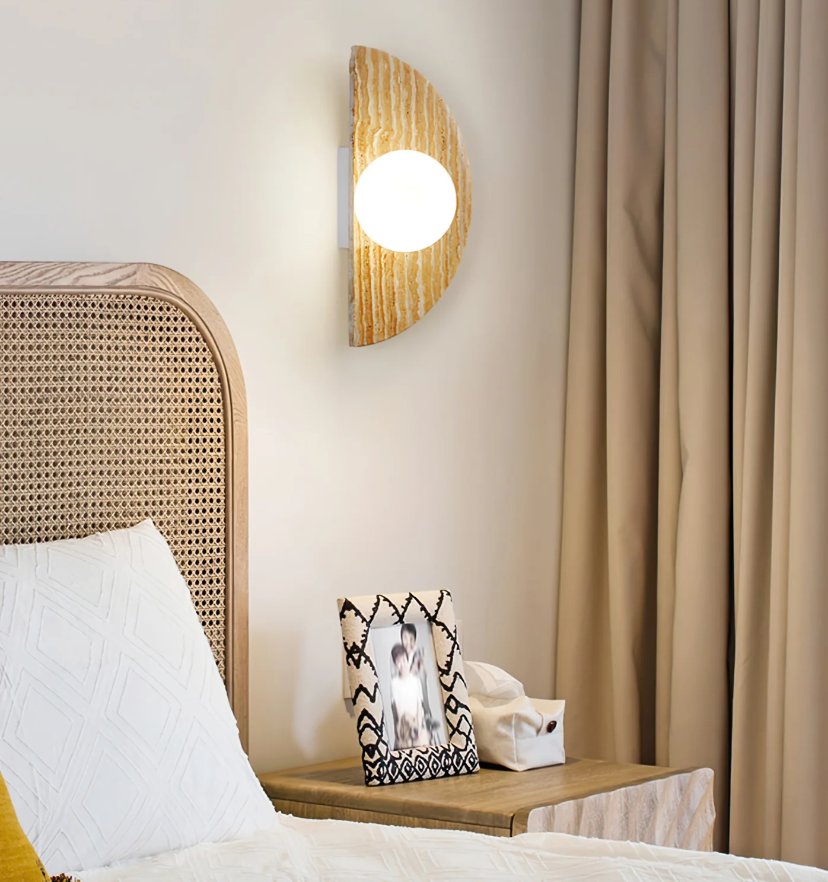 Moon Travertine Wall Light - Yiarolight