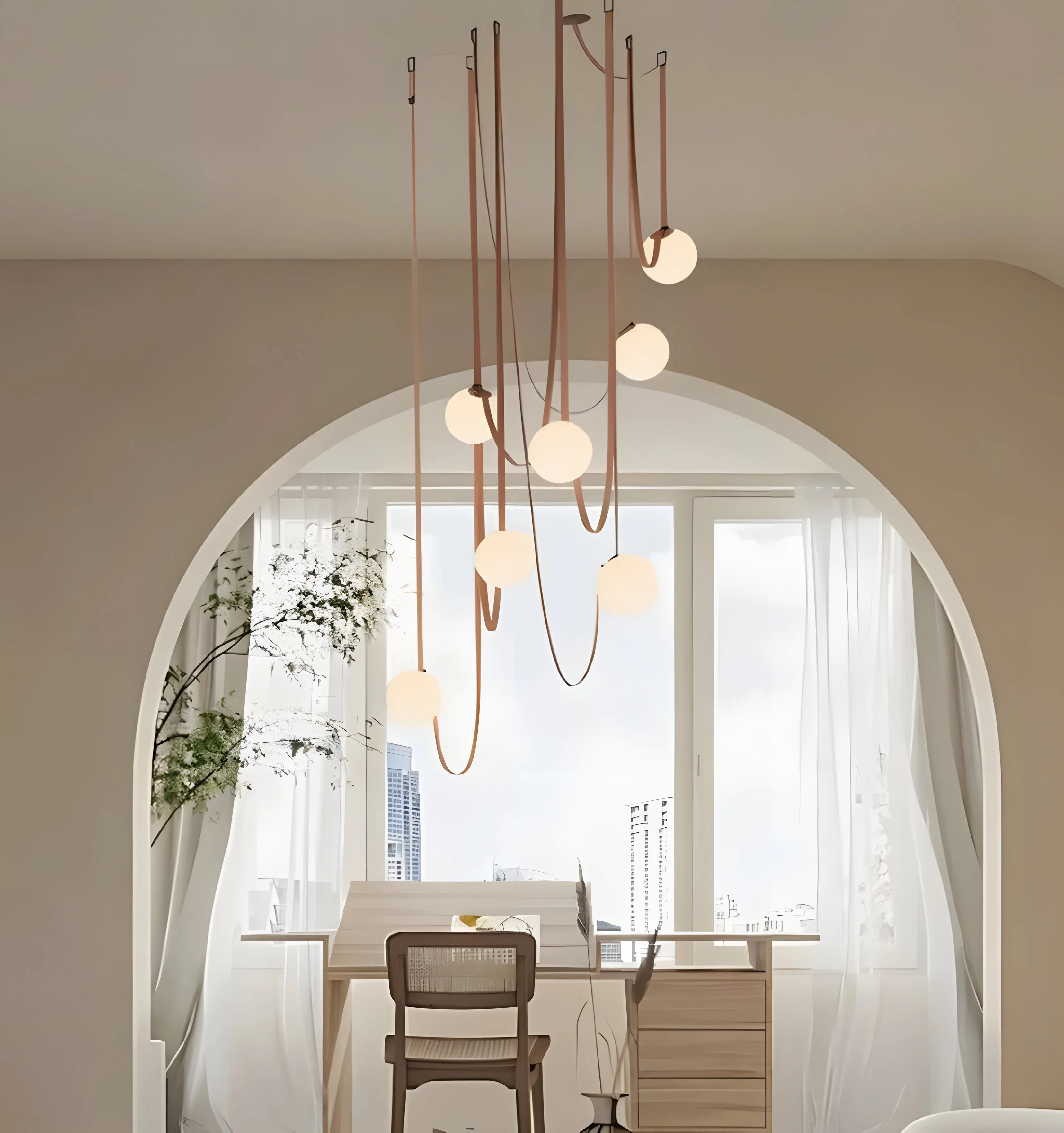 Multiple Belt Art Pendant Light - Yiarolight