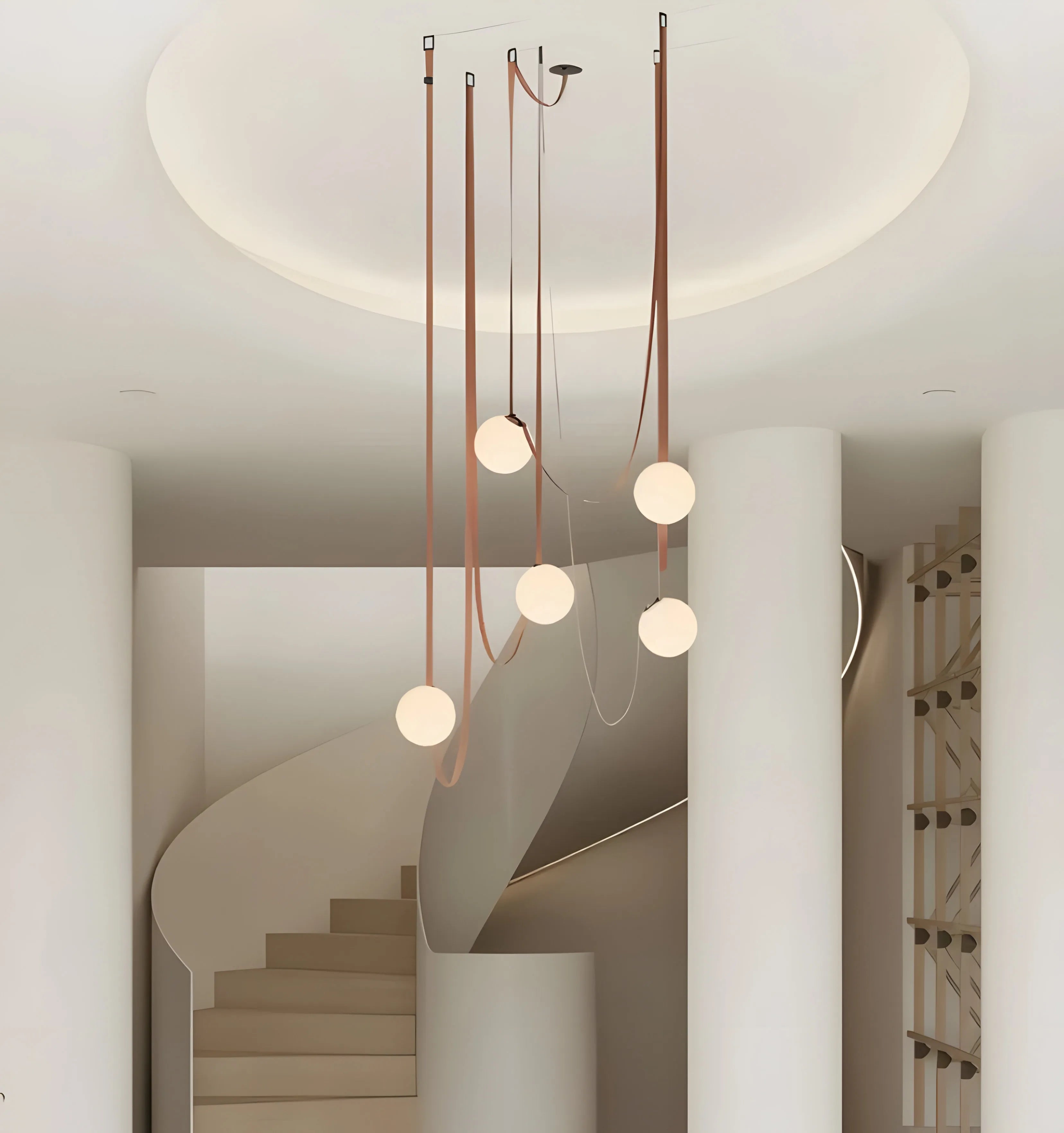 Multiple Belt Art Pendant Light - Yiarolight