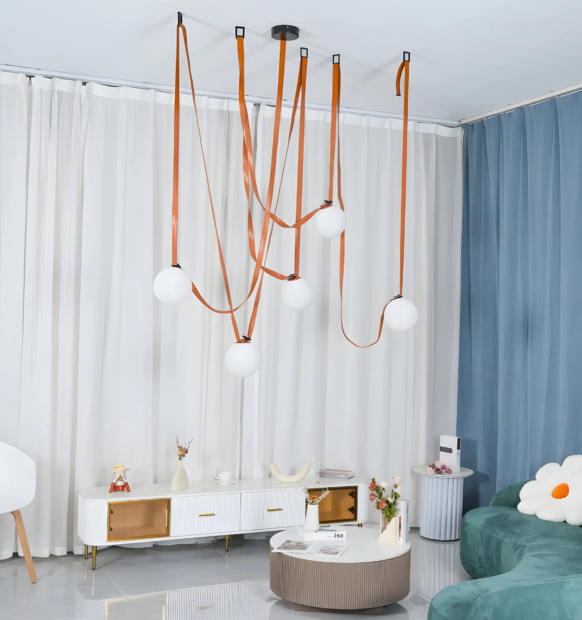Multiple Belt Art Pendant Light - Yiarolight
