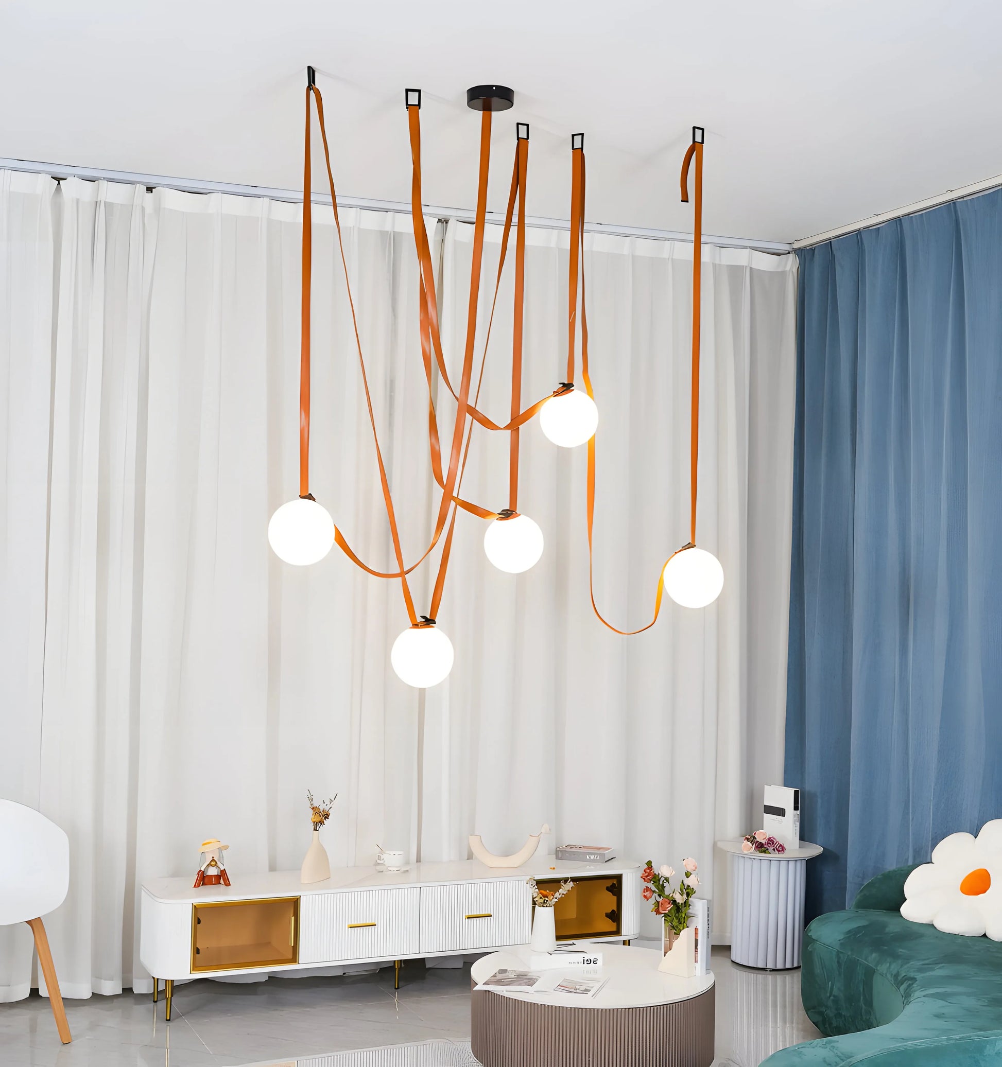 Multiple Belt Art Pendant Light - Yiarolight