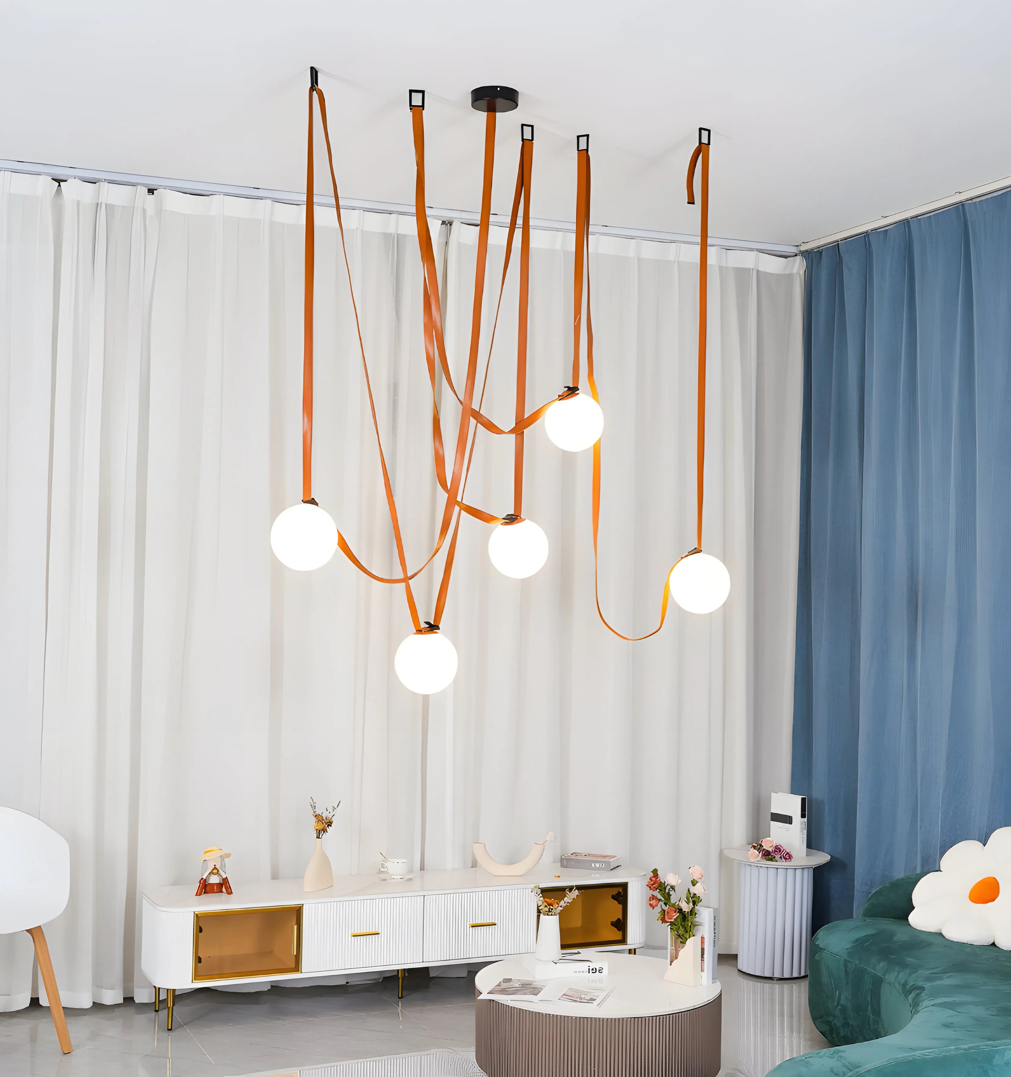 Multiple Belt Art Pendant Light - Yiarolight