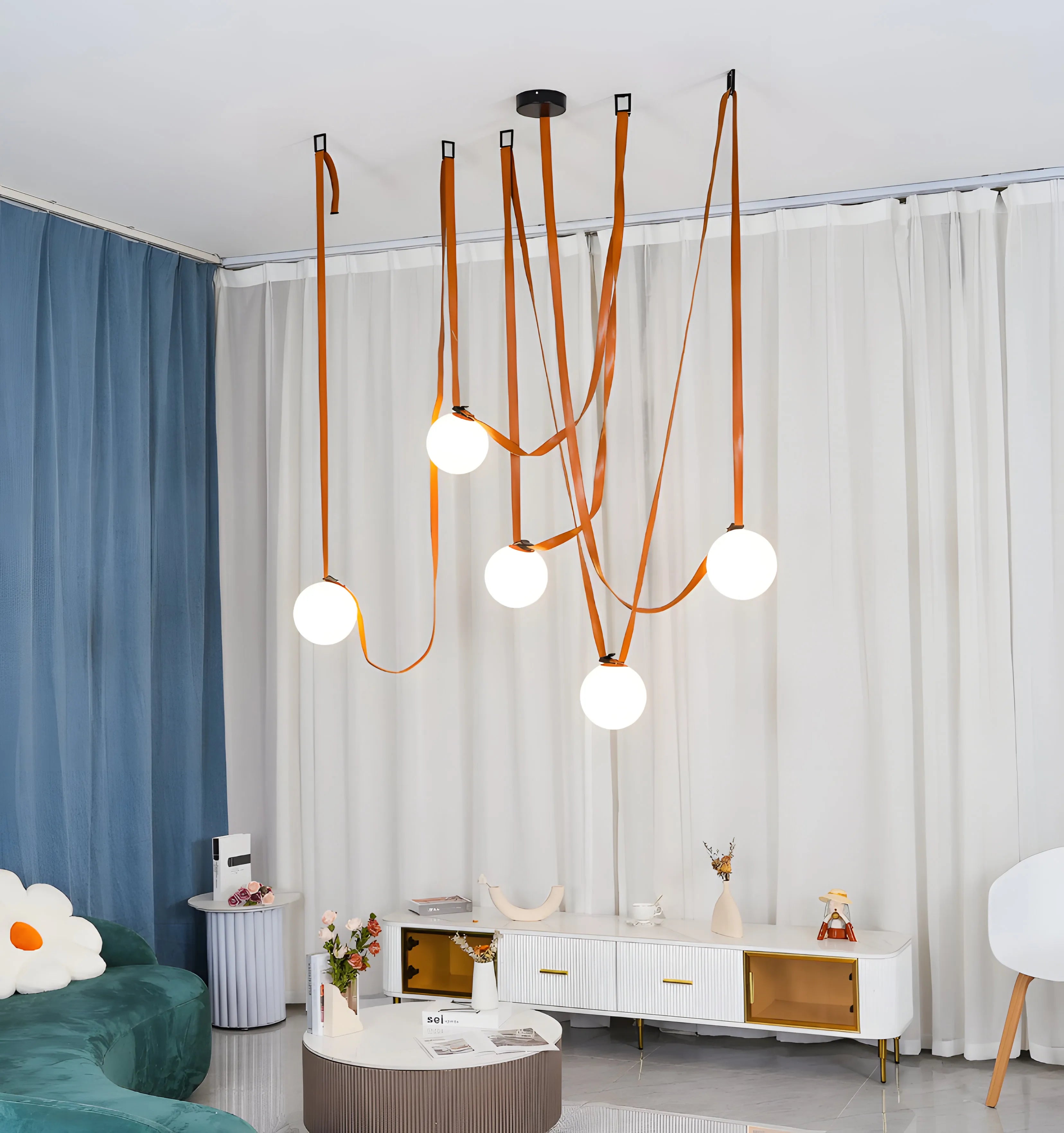 Multiple Belt Art Pendant Light - Yiarolight