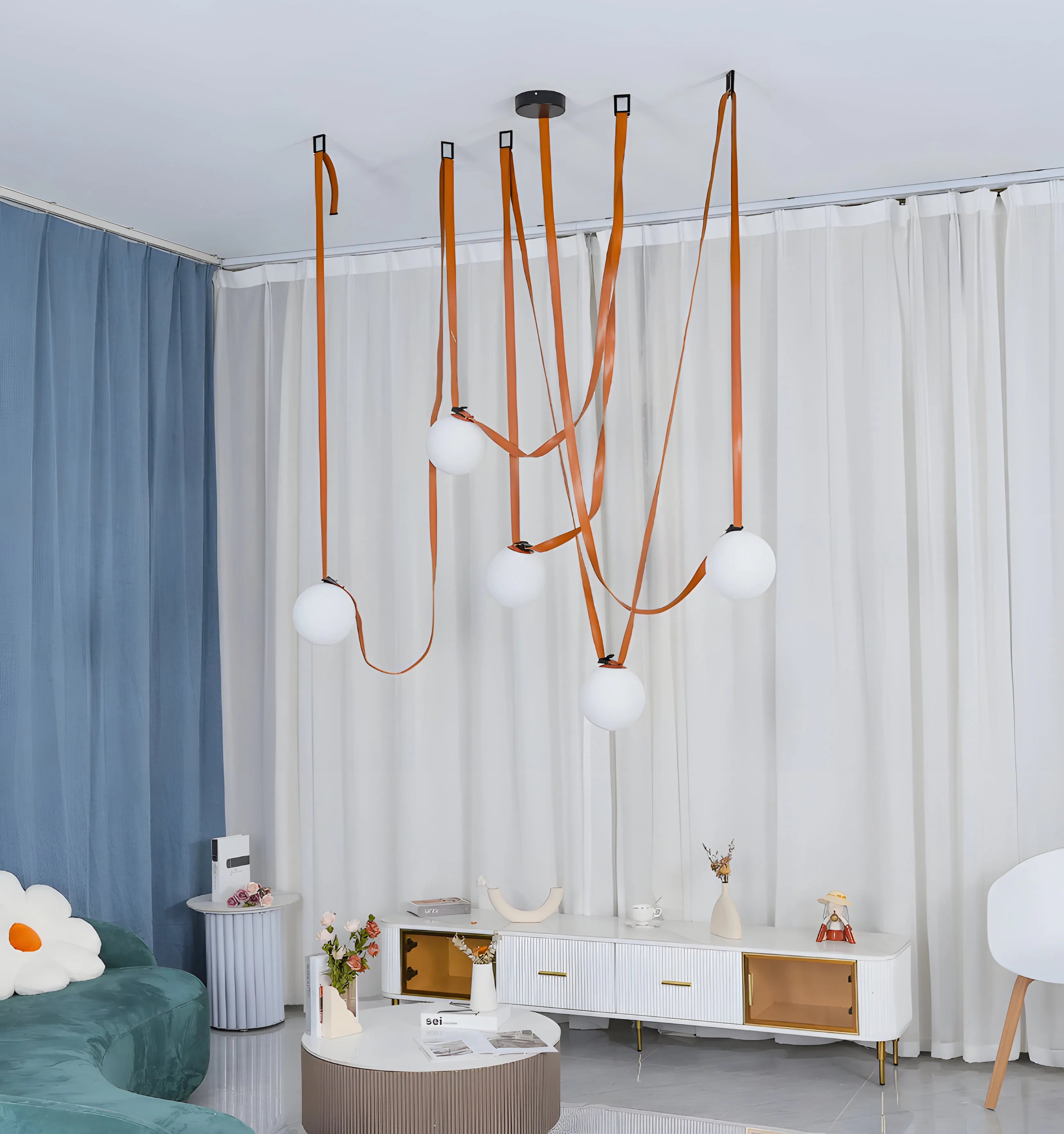 Multiple Belt Art Pendant Light - Yiarolight