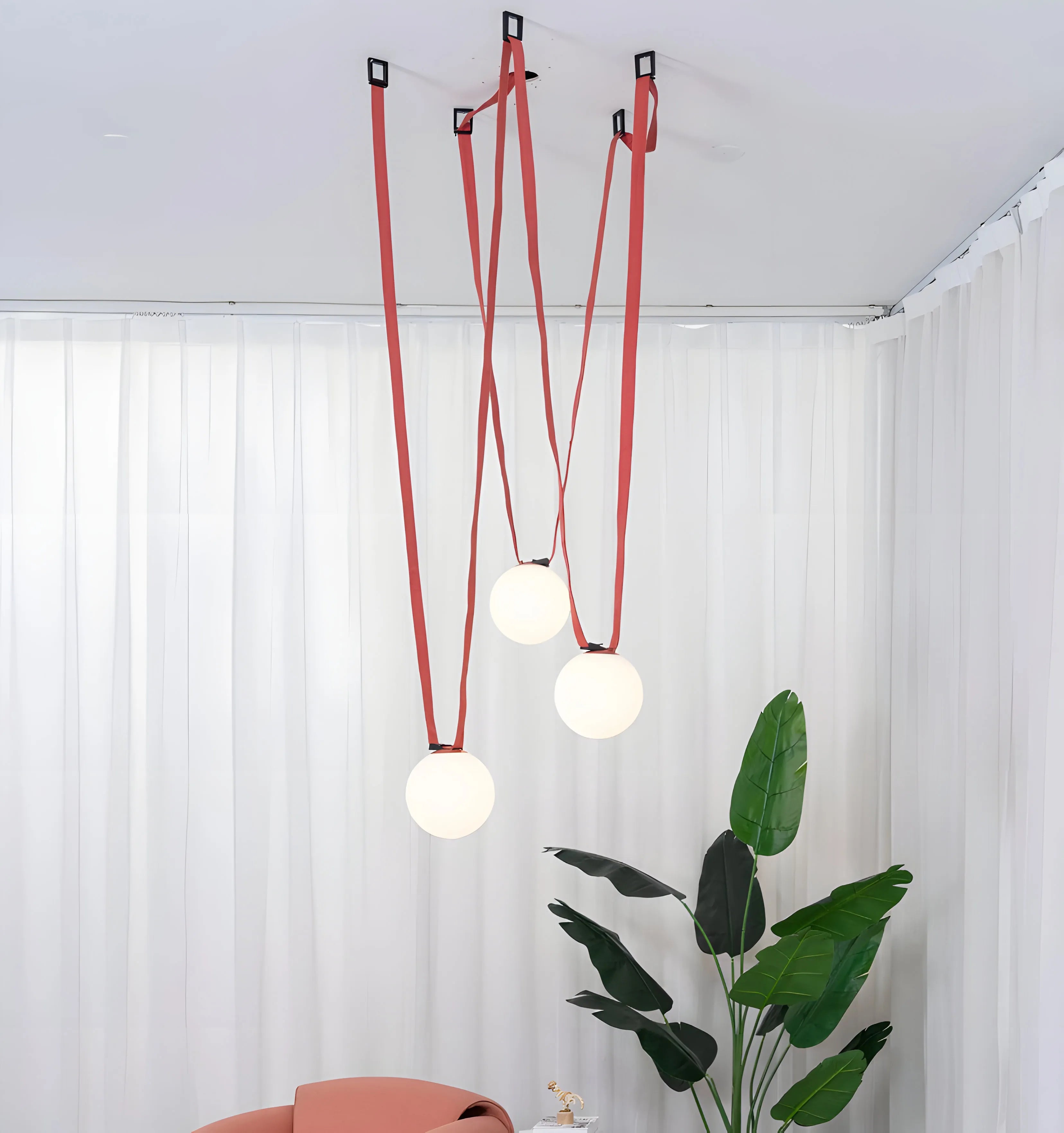 Multiple Belt Art Pendant Light - Yiarolight