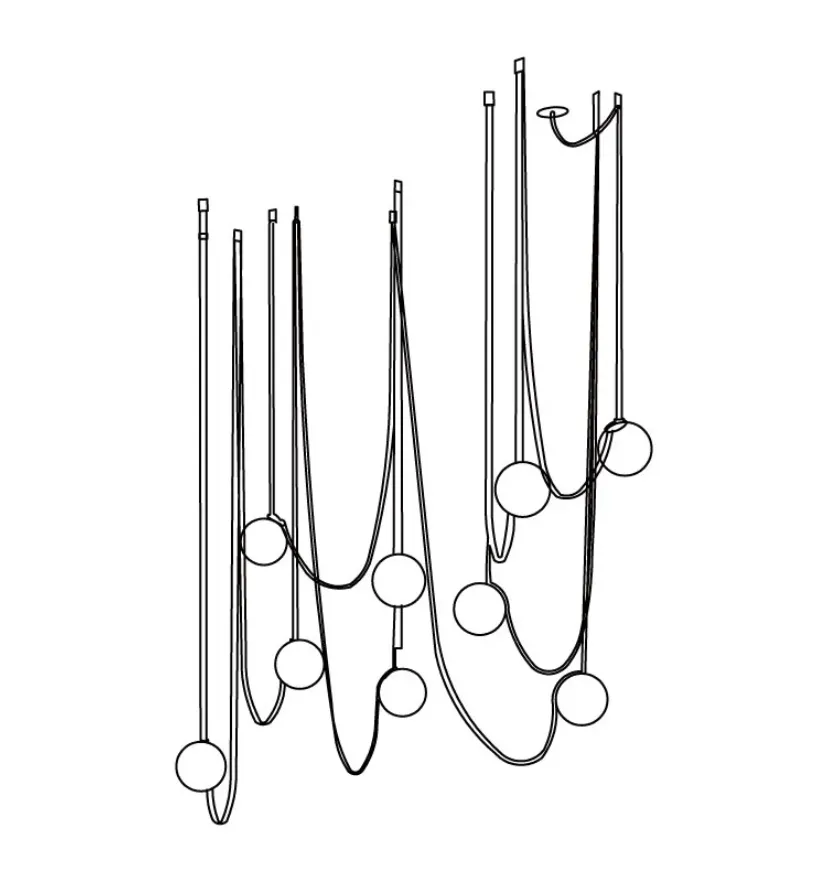 Multiple Belt Art Pendant Light - Yiarolight