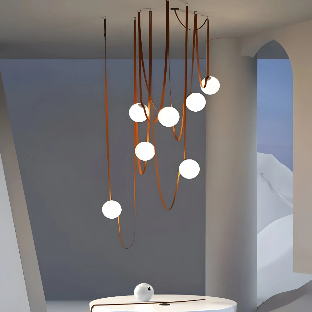 Multiple Belt Art Pendant Light - Yiarolight