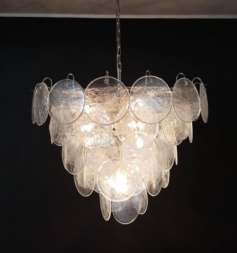Murano Disc Iridescent Chandelier - Yiarolight