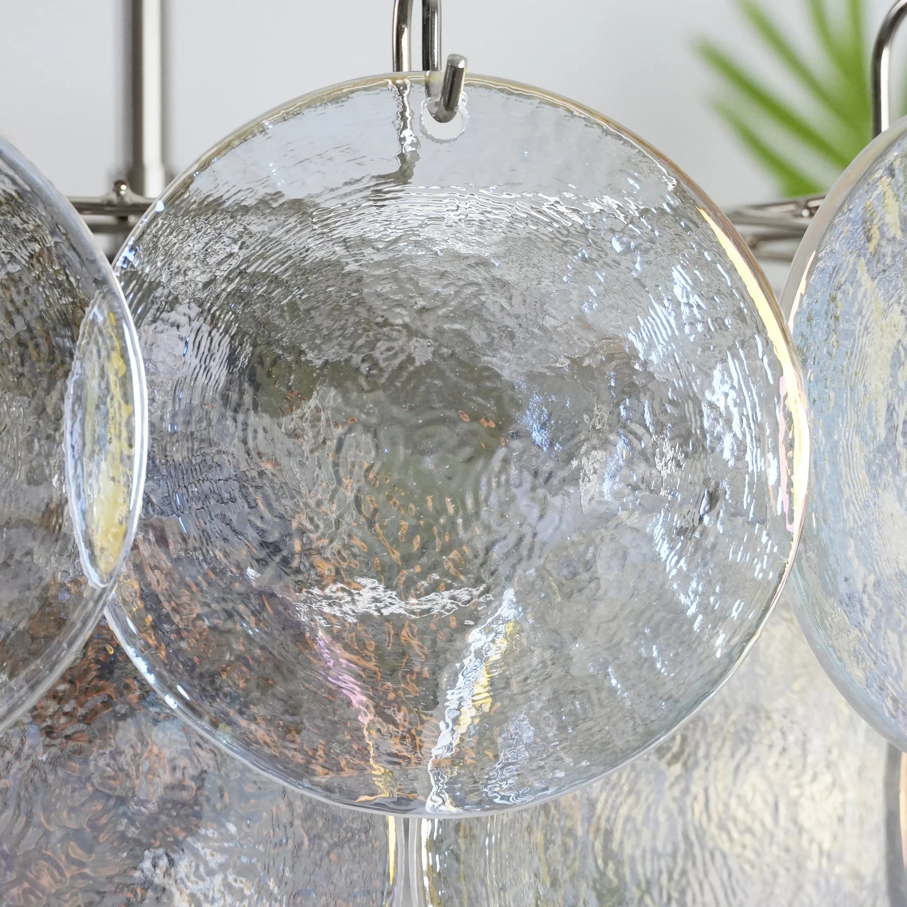 Murano Disc Iridescent Chandelier - Yiarolight