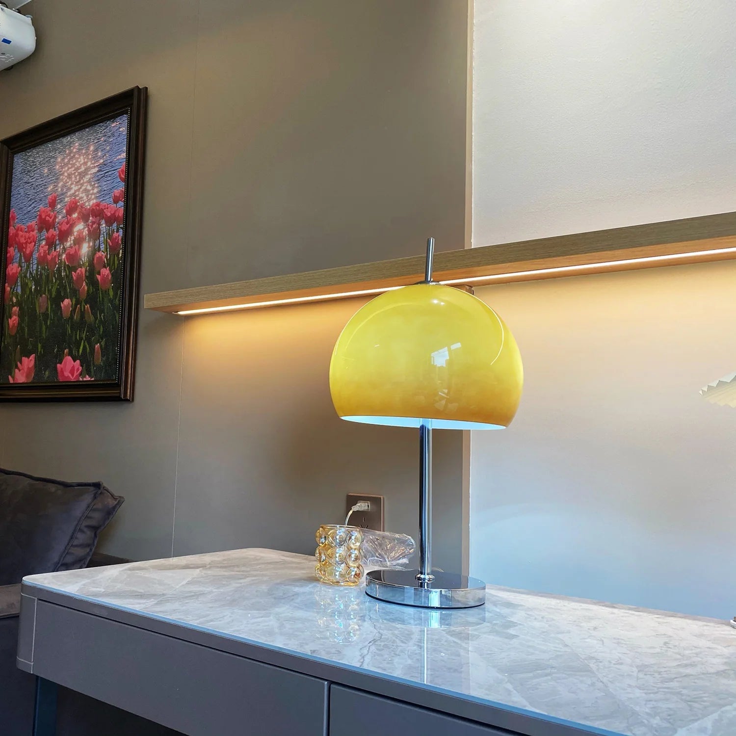 Mushroom Brown Table Lamp - Yiarolight