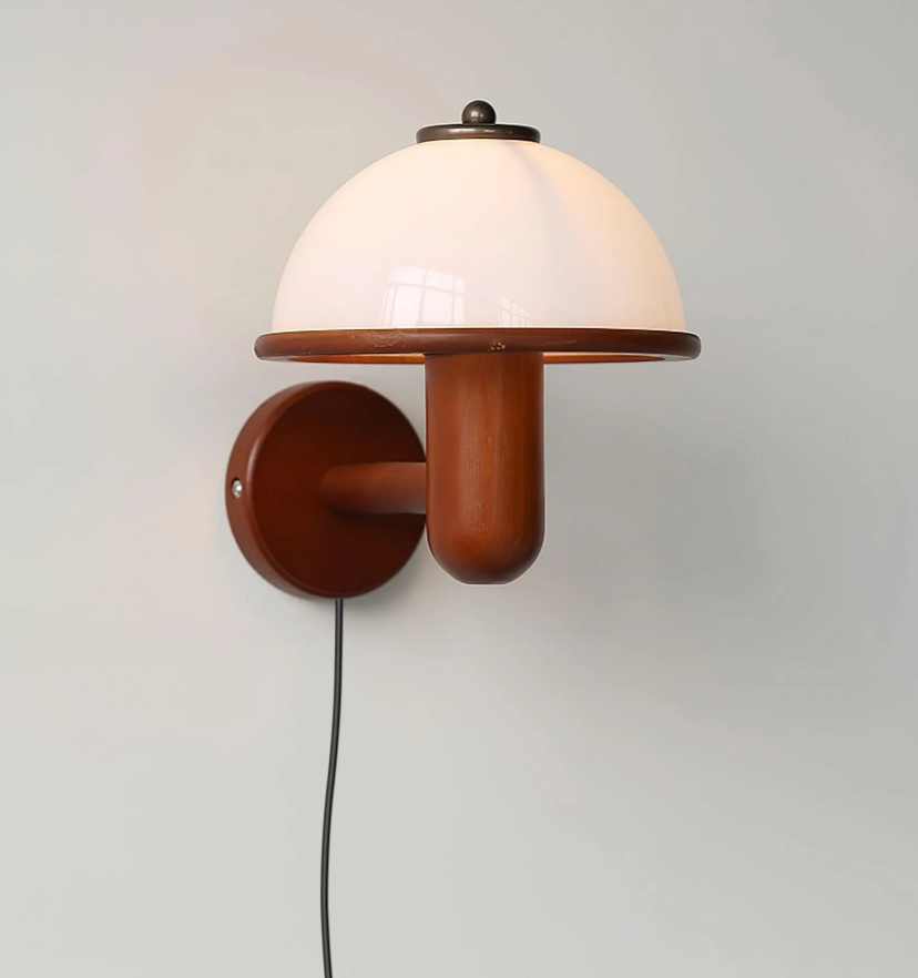 Mushroom Wood Wall Lamp - Yiarolight