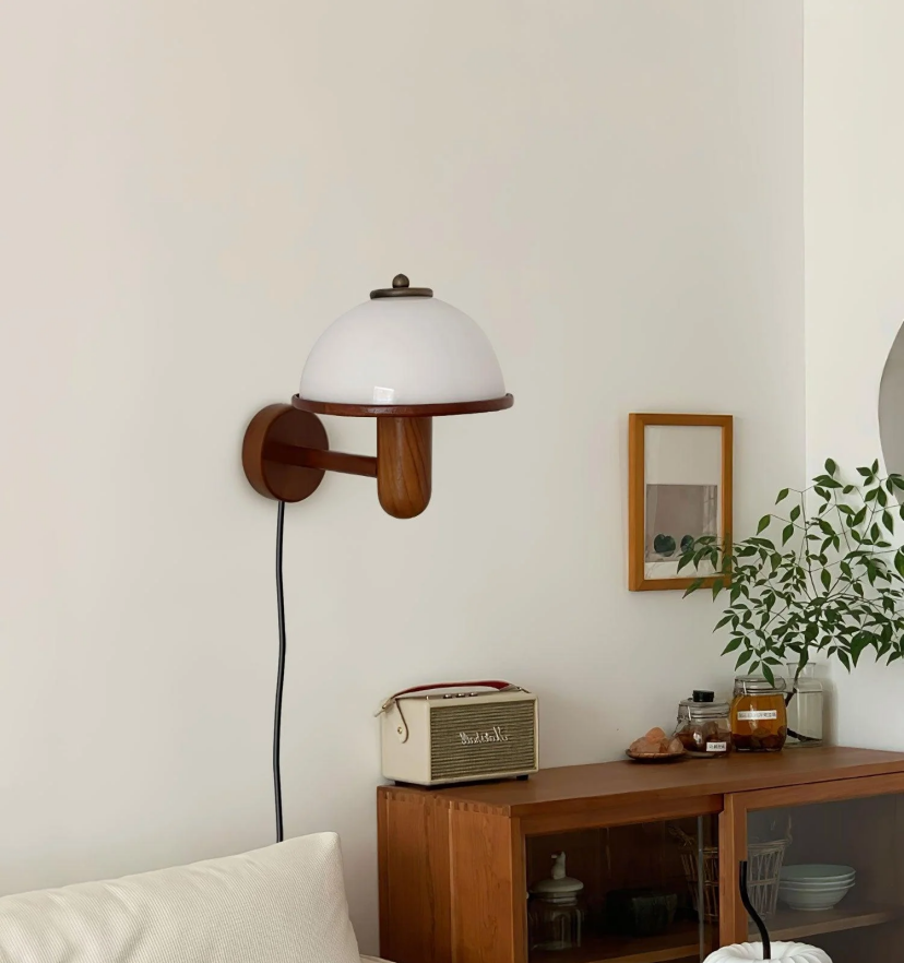 Mushroom Wood Wall Lamp - Yiarolight