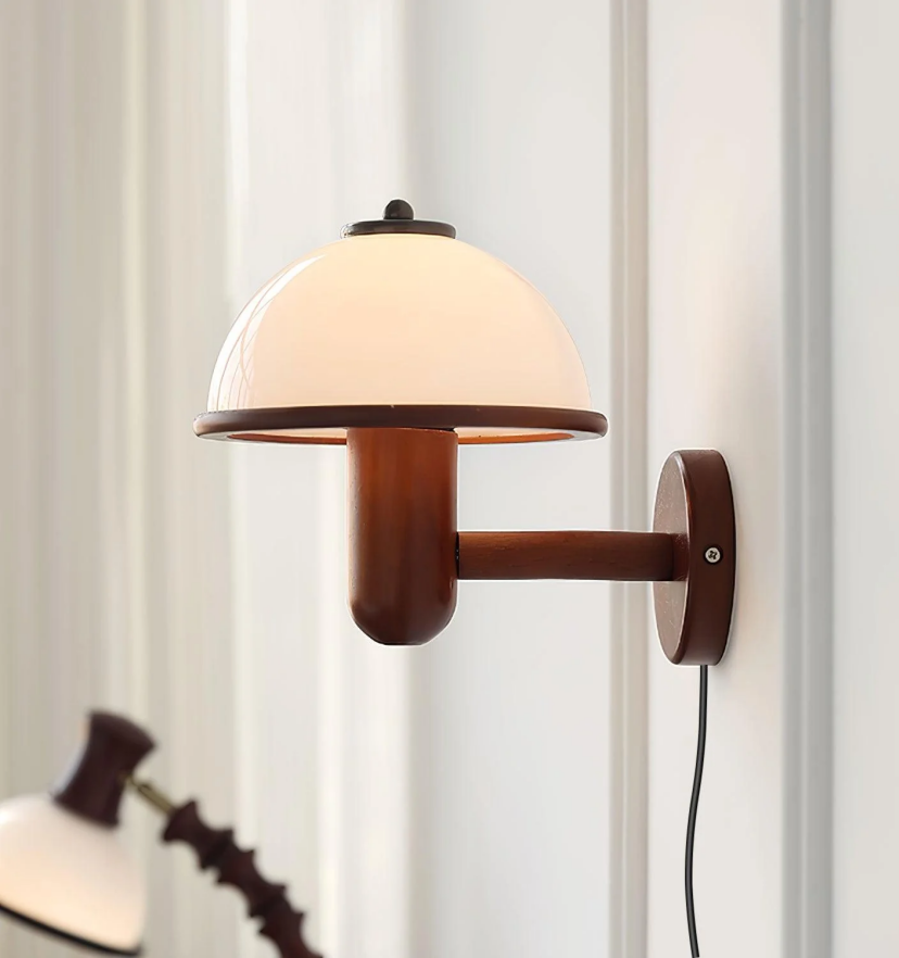 Mushroom Wood Wall Lamp - Yiarolight
