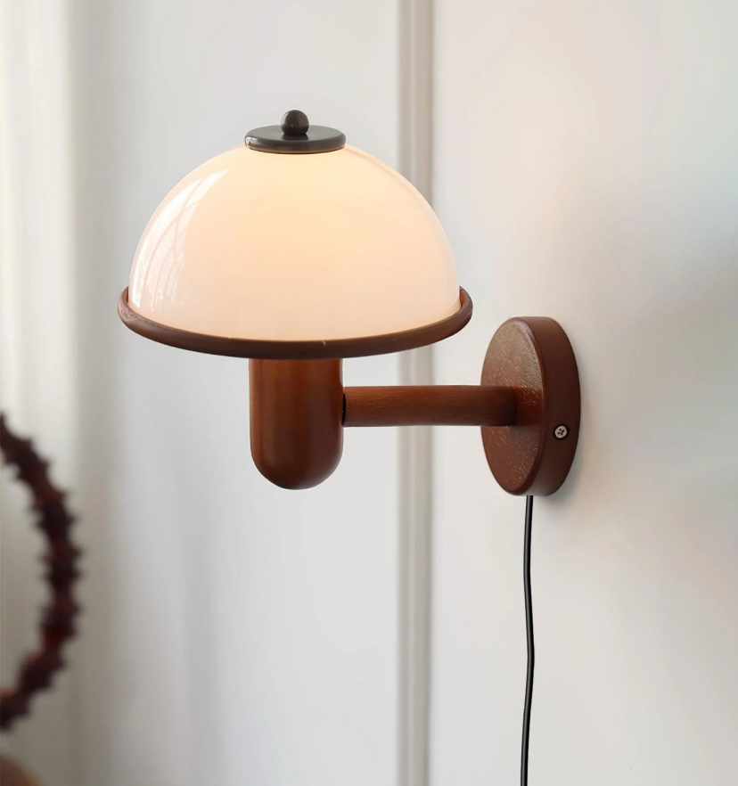 Mushroom Wood Wall Lamp - Yiarolight