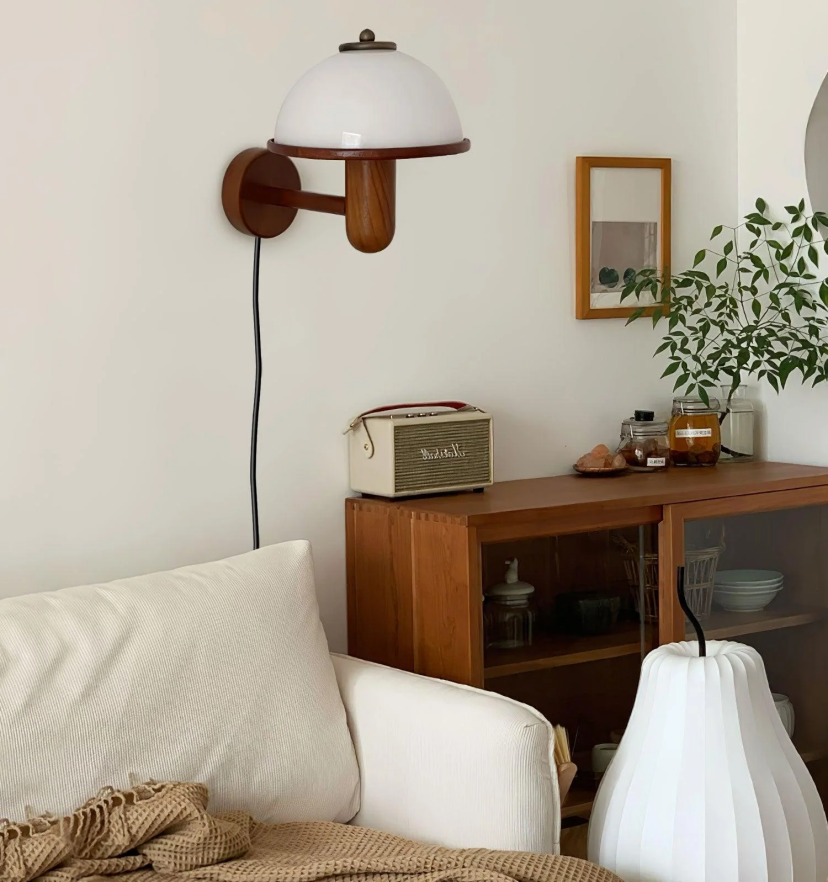 Mushroom Wood Wall Lamp - Yiarolight
