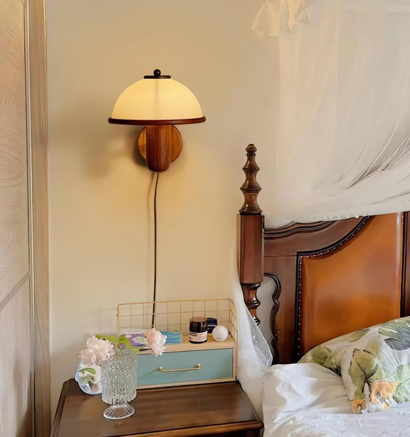 Mushroom Wood Wall Lamp - Yiarolight