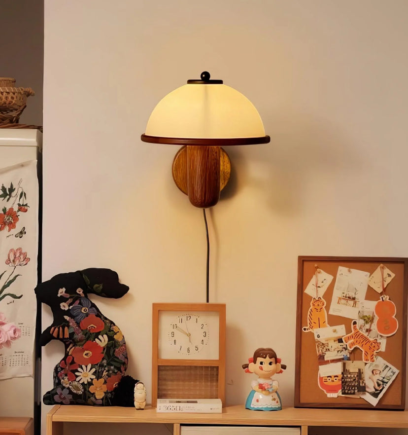 Mushroom Wood Wall Lamp - Yiarolight