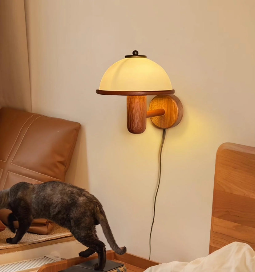 Mushroom Wood Wall Lamp - Yiarolight