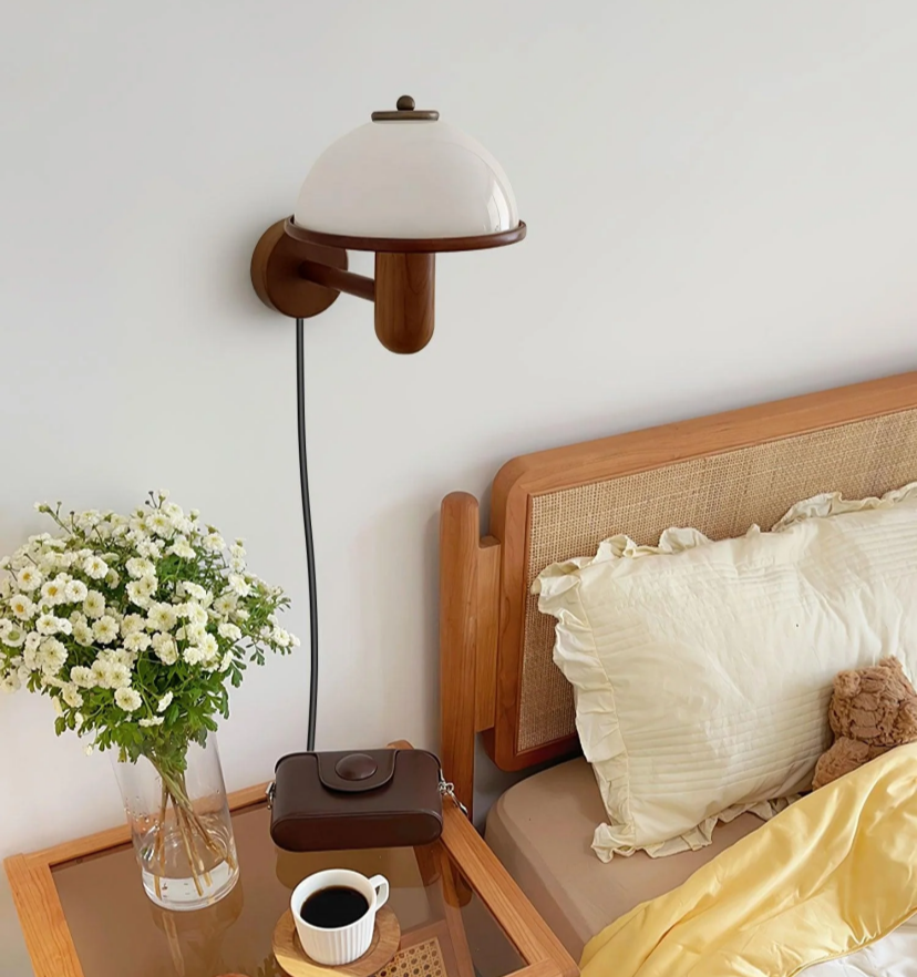 Mushroom Wood Wall Lamp - Yiarolight