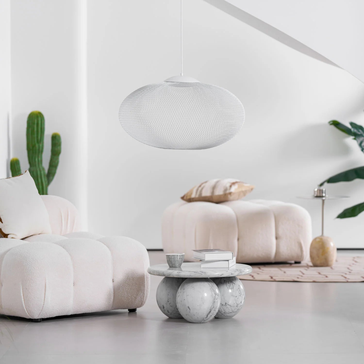 Metallic Meshwork Pendant Lamp