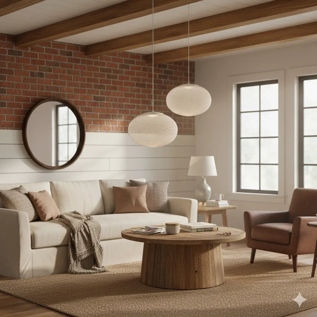 Metallic Meshwork Pendant Lamp