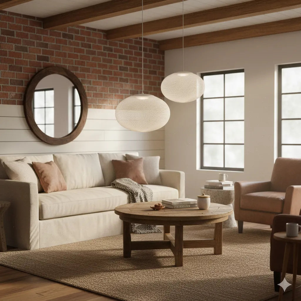 Metallic Meshwork Pendant Lamp