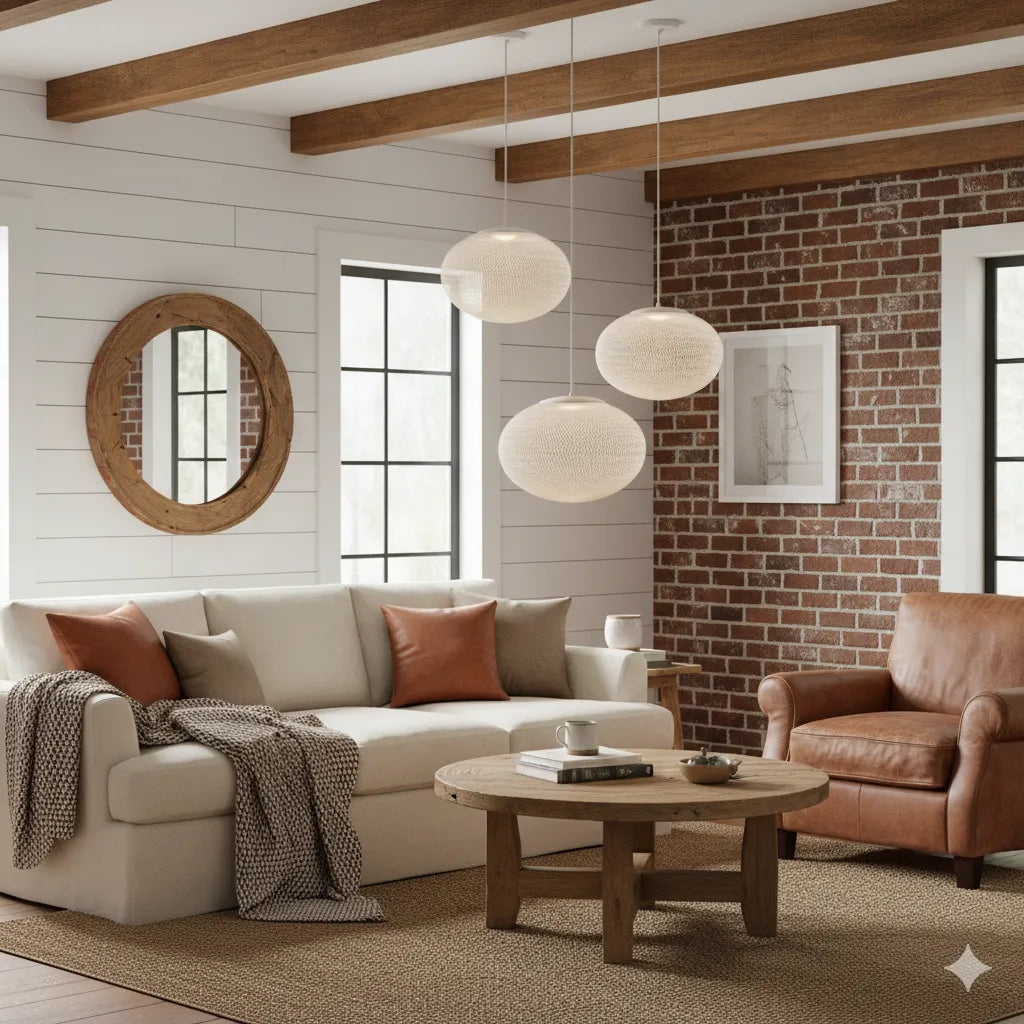 Metallic Meshwork Pendant Lamp