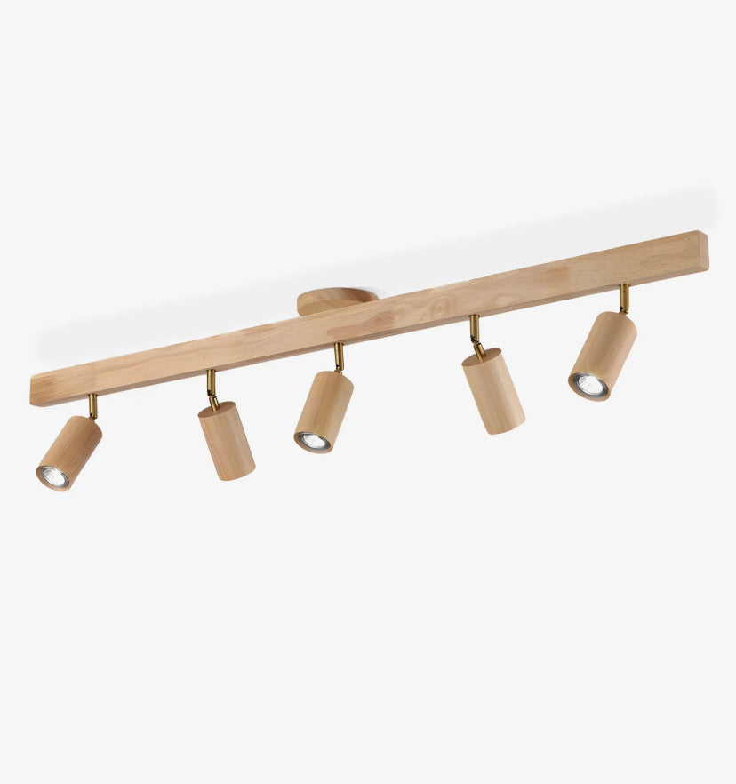 Natural Wood Beam Spotlight Light - Auraolight