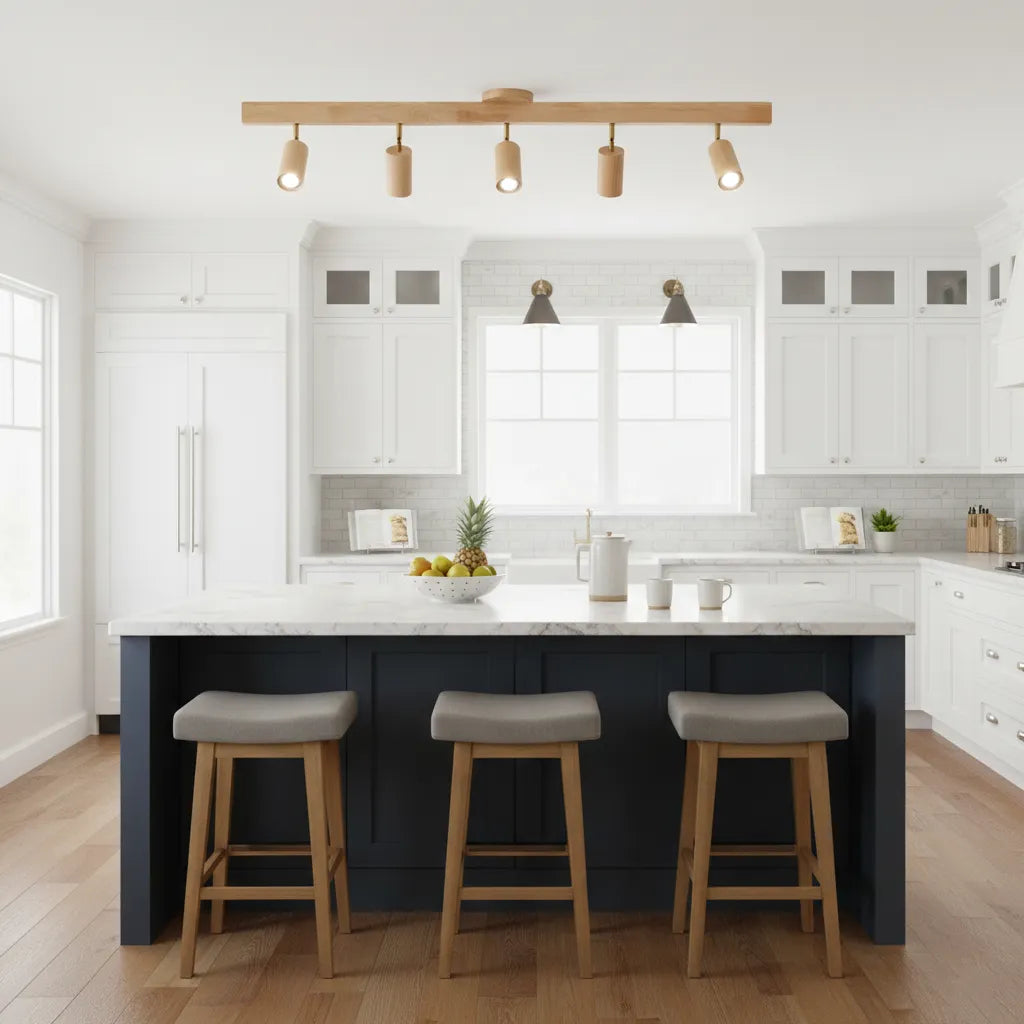 Natural Wood Beam Spotlight Light