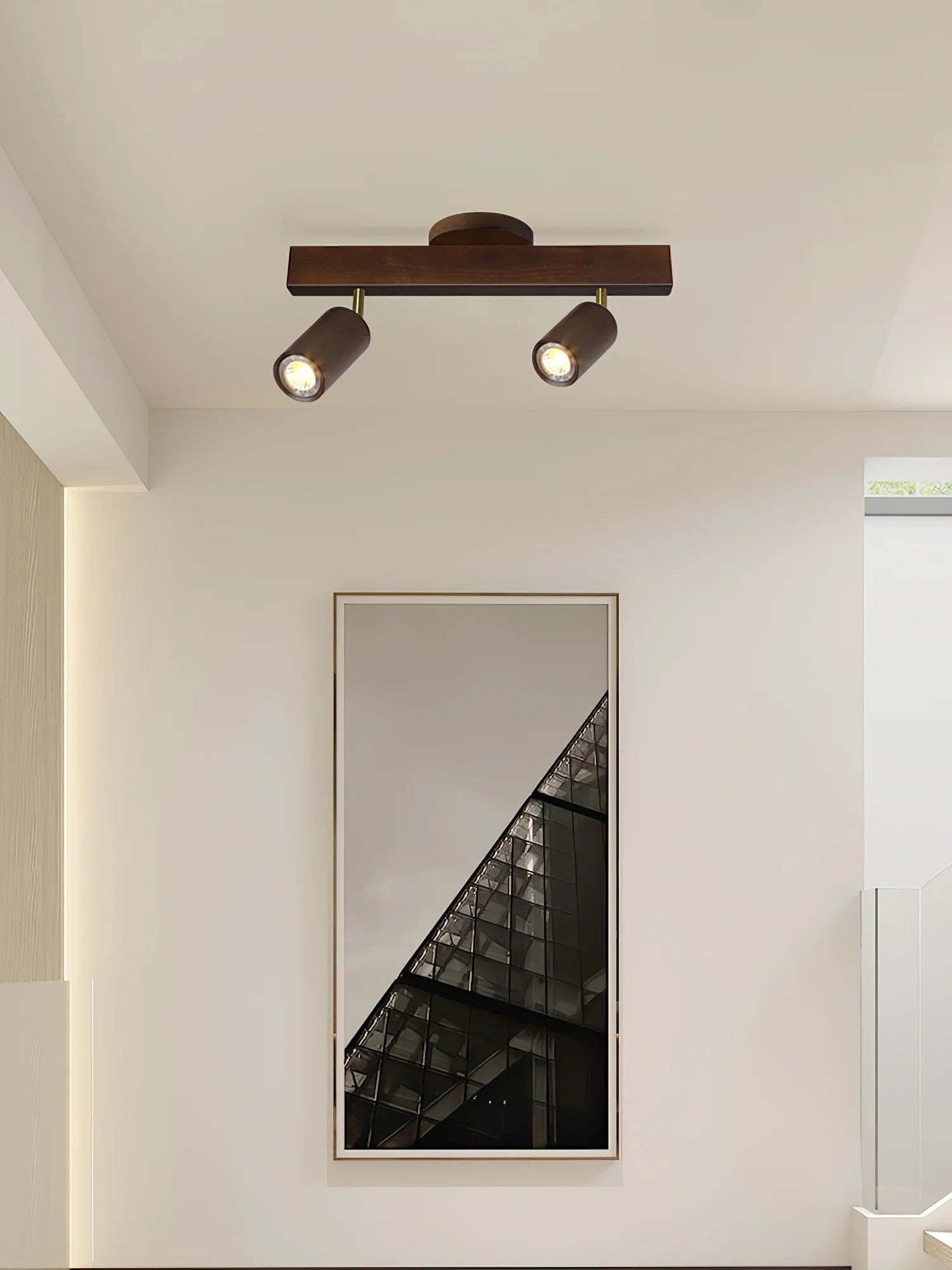 Natural Wood Beam Spotlight Light - Auraolight