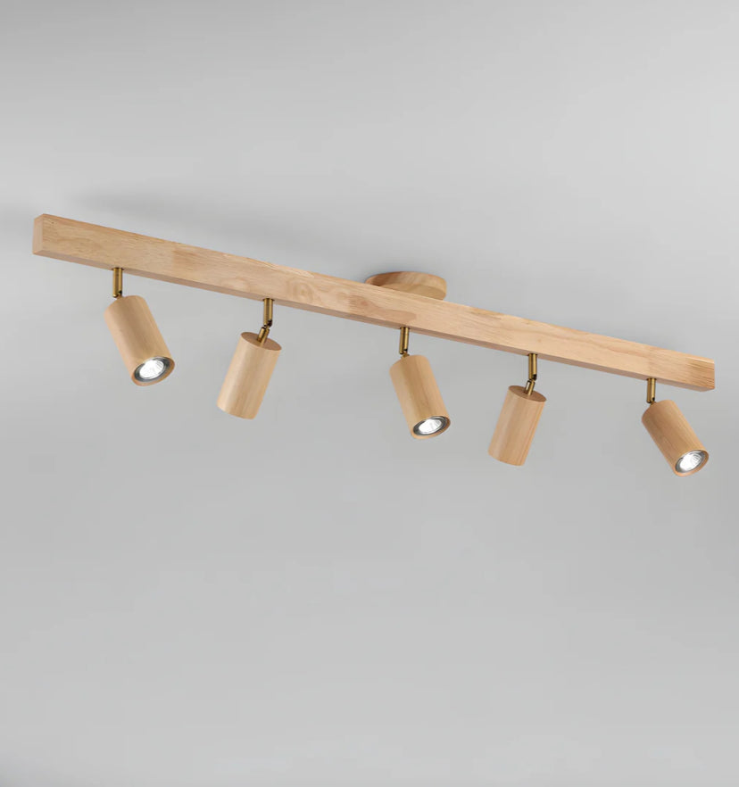 Natural Wood Beam Spotlight Light - Auraolight