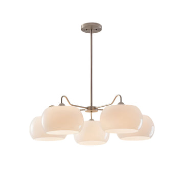Nickel Glass Persimmon Chandelier - Yiarolight