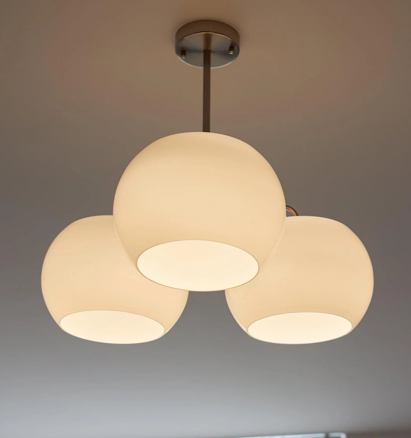 Nickel Glass Persimmon Chandelier - Yiarolight
