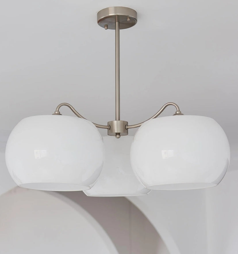 Nickel Glass Persimmon Chandelier - Yiarolight