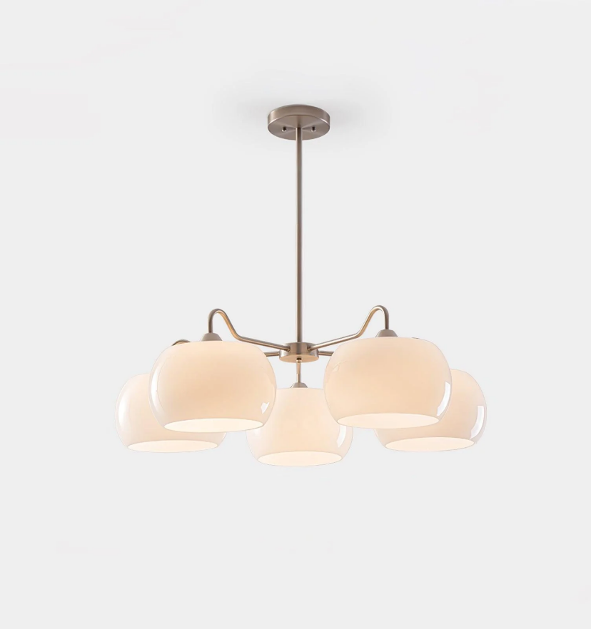 Nickel Glass Persimmon Chandelier - Yiarolight