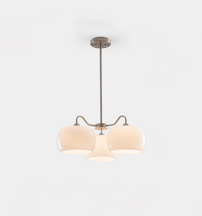 Nickel Glass Persimmon Chandelier - Yiarolight