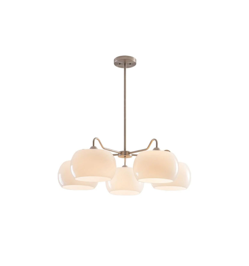 Nickel Glass Persimmon Chandelier - Yiarolight