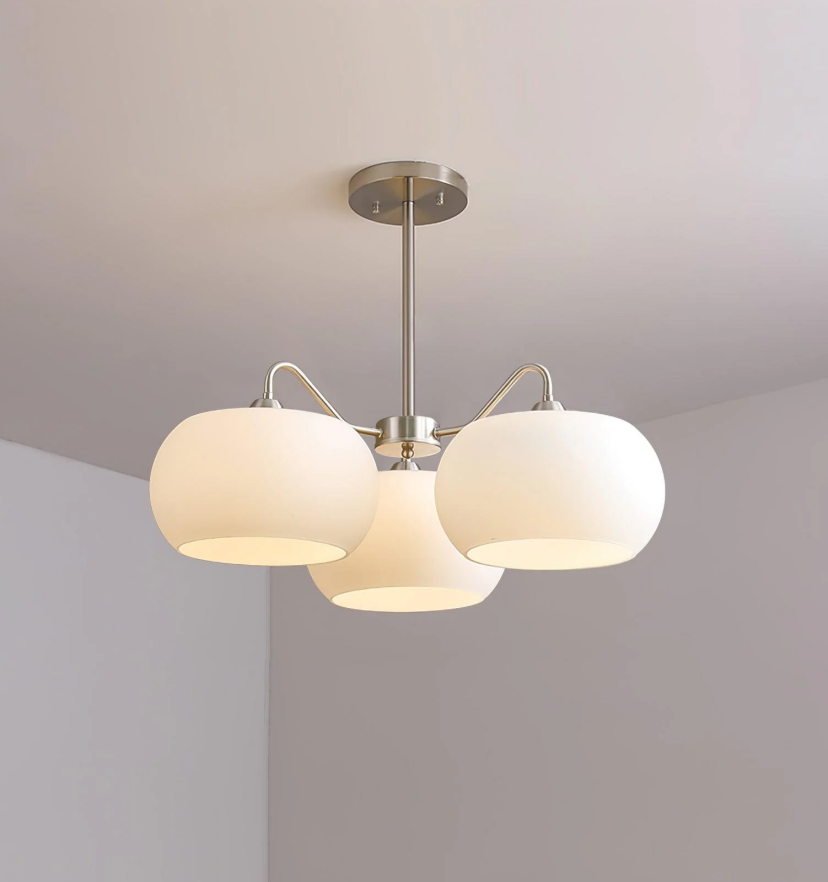 Nickel Glass Persimmon Chandelier - Yiarolight