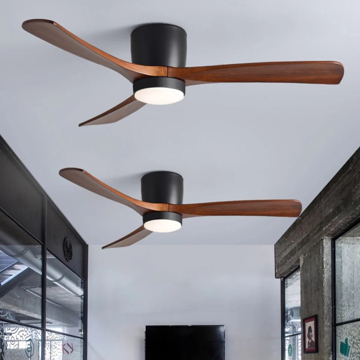 Nordic Wooden 42"/48"/52" Ceiling Fan Light - Yiarolight