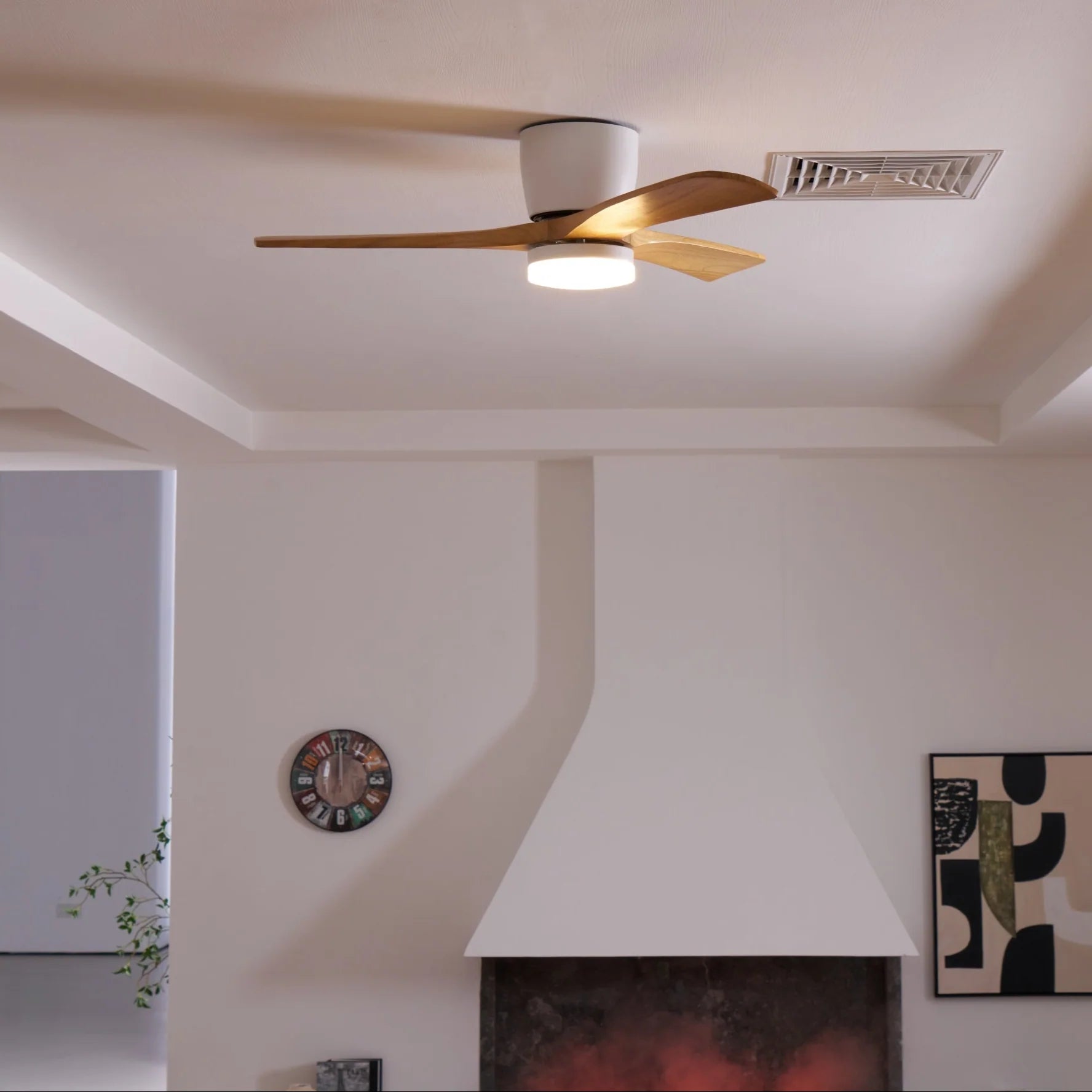 Nordic Wooden 42"/48"/52" Ceiling Fan Light - Yiarolight