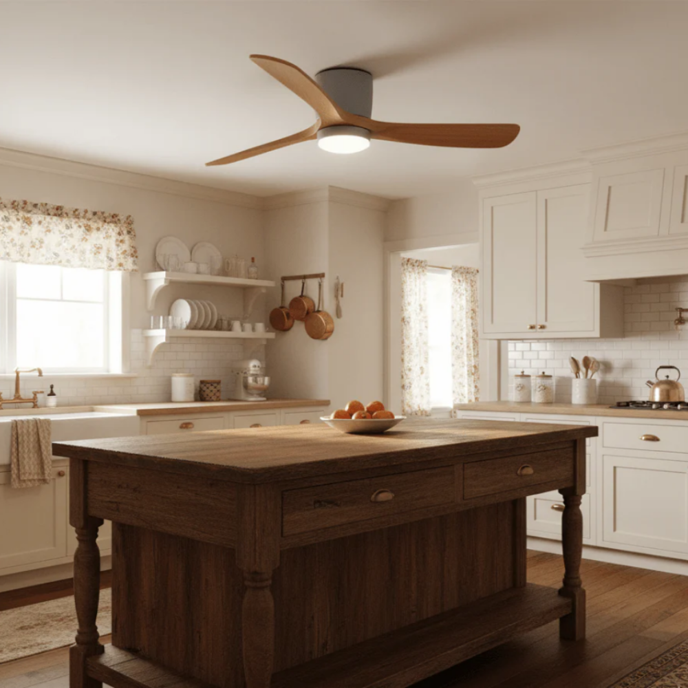 Nordic Wooden 42"/48"/52" Ceiling Fan Light - Yiarolight