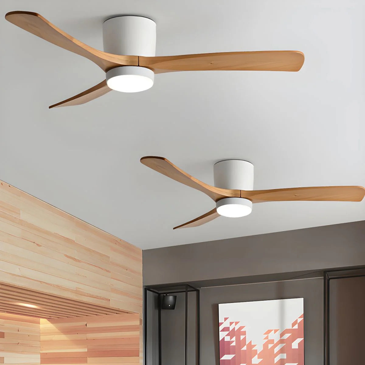 Nordic Wooden 42"/48"/52" Ceiling Fan Light - Yiarolight