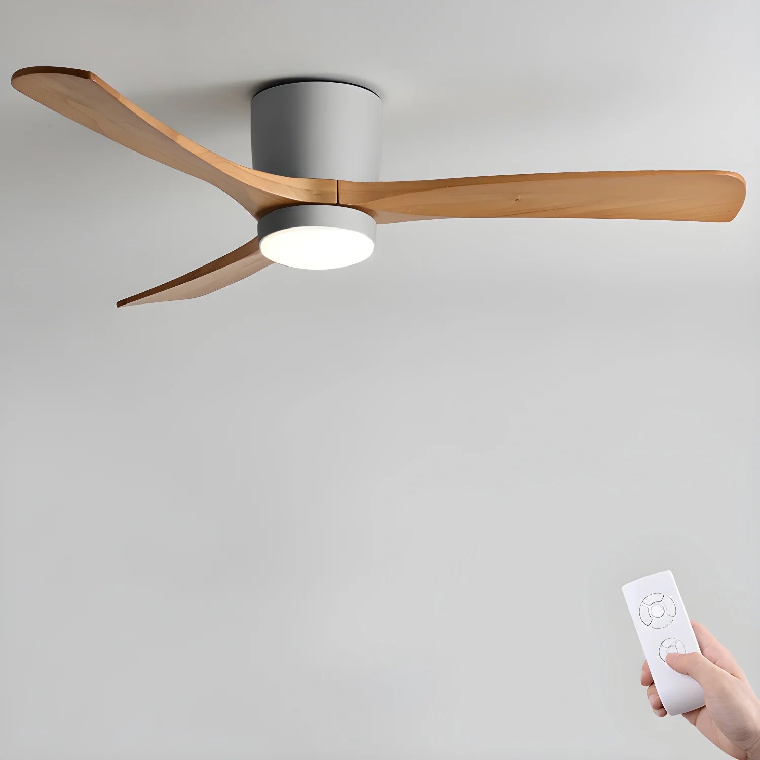 Nordic Wooden 42"/48"/52" Ceiling Fan Light - Yiarolight