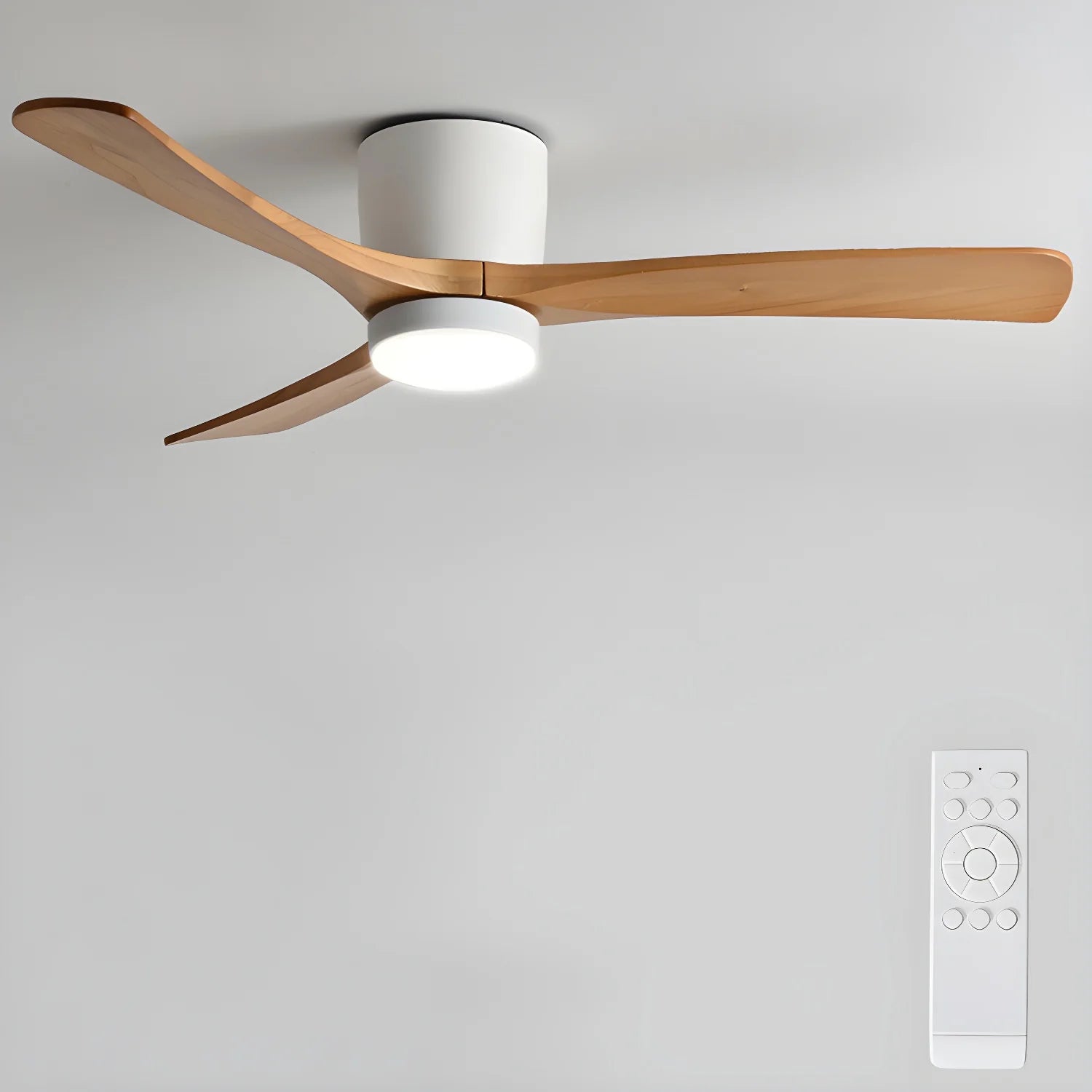 Nordic Wooden 42"/48"/52" Ceiling Fan Light - Yiarolight