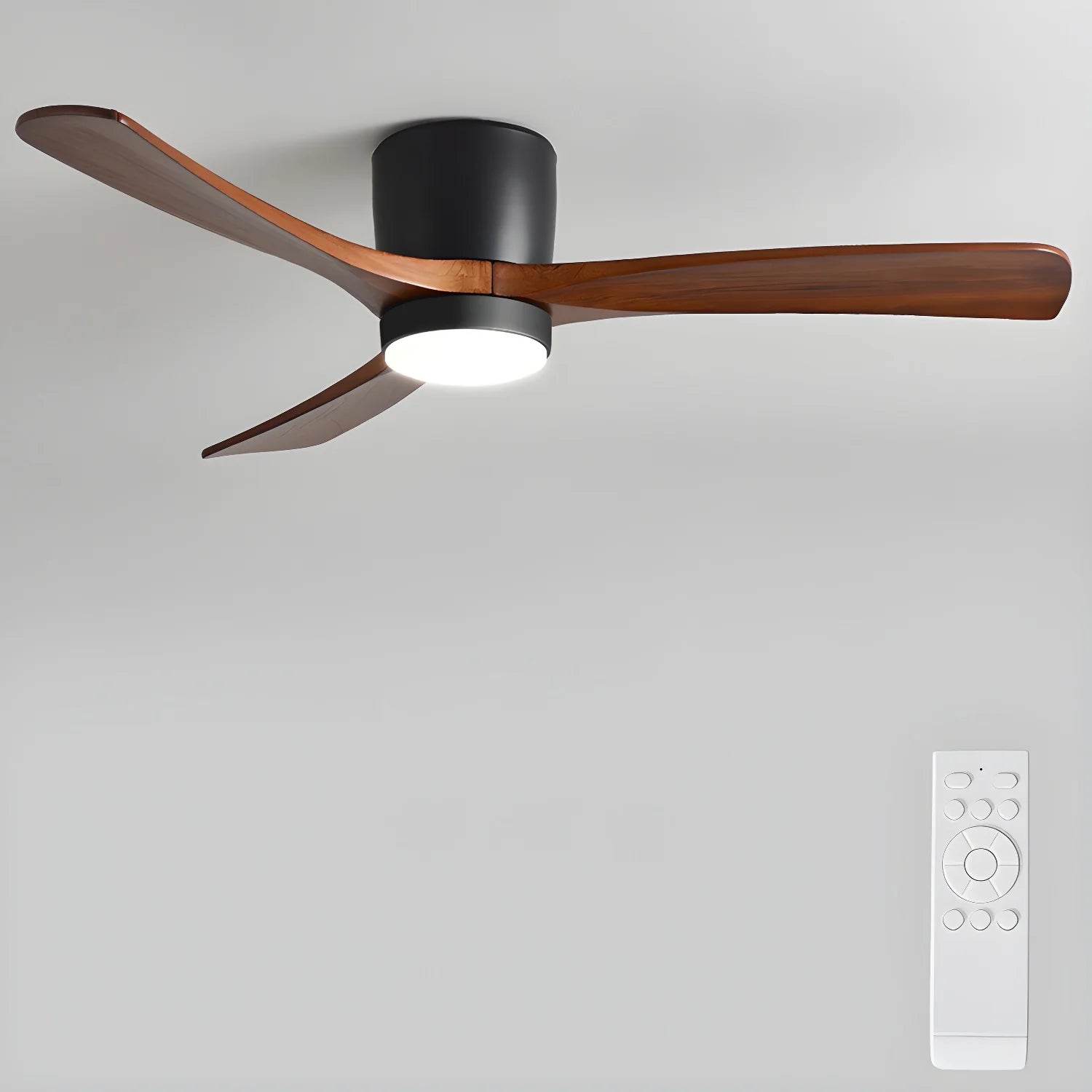 Nordic Wooden 42"/48"/52" Ceiling Fan Light - Yiarolight