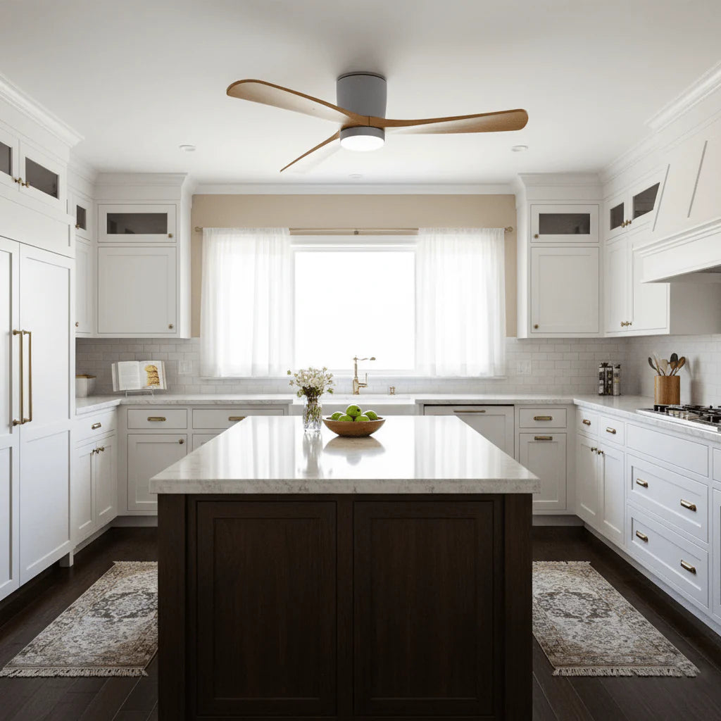 Nordic Wooden 42"/48"/52" Ceiling Fan Light - Yiarolight