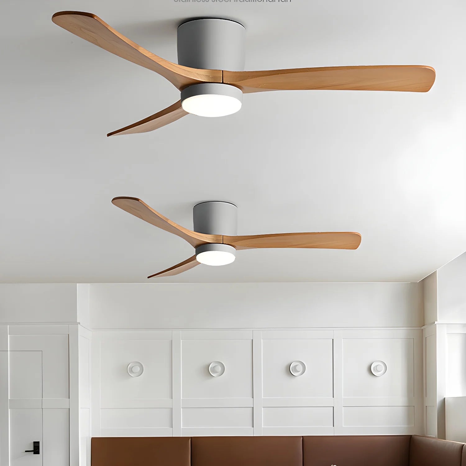Nordic Wooden 42"/48"/52" Ceiling Fan Light - Yiarolight