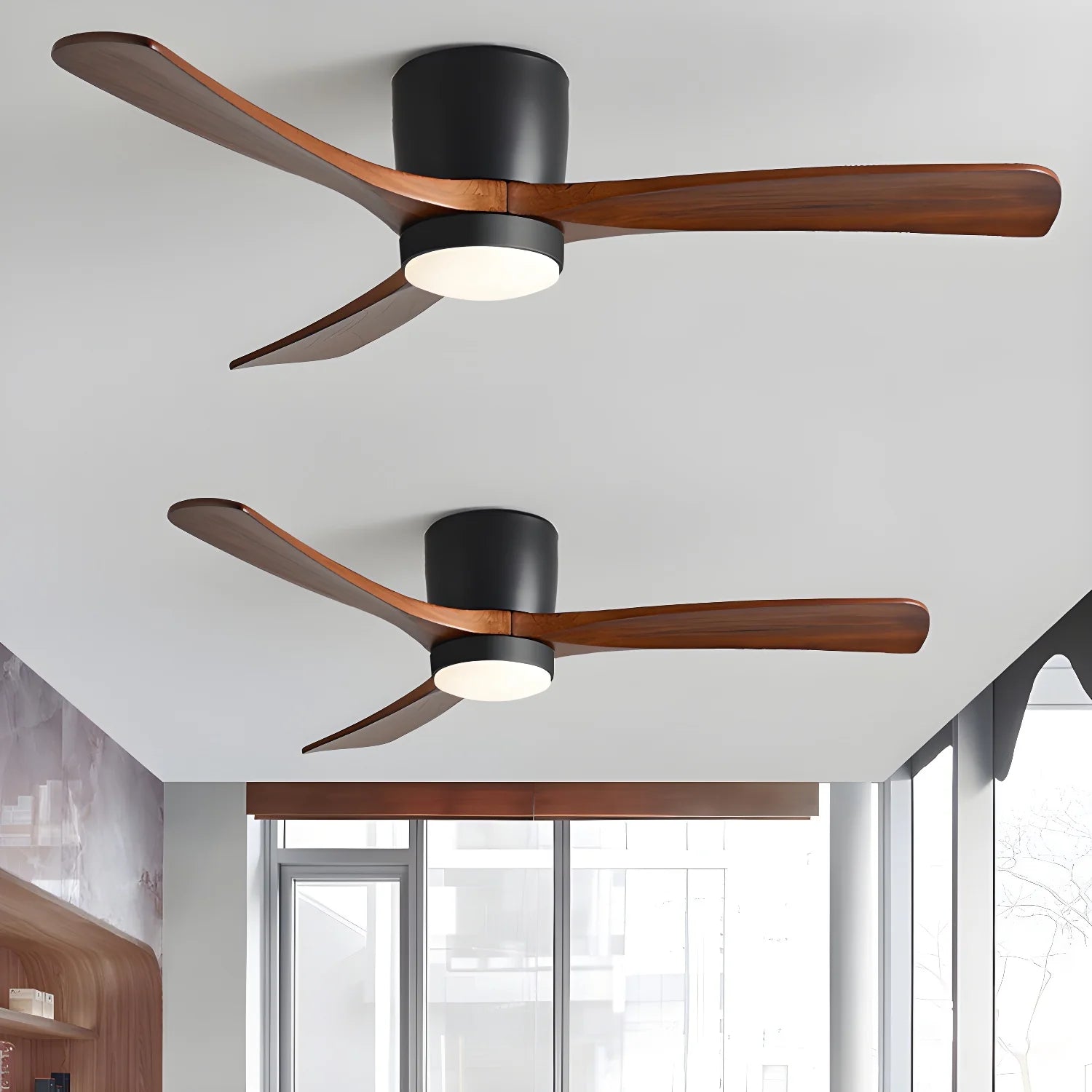 Nordic Wooden 42"/48"/52" Ceiling Fan Light - Yiarolight