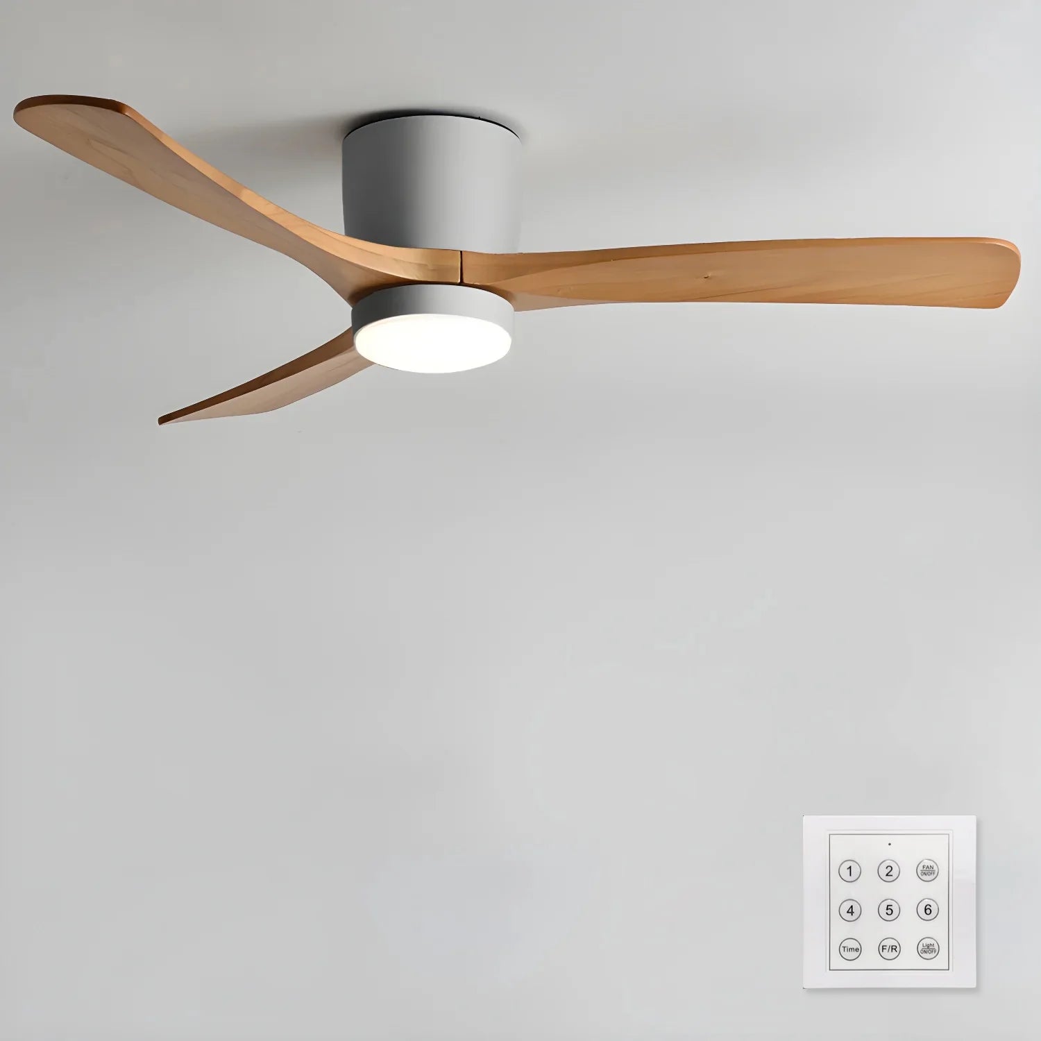 Nordic Wooden 42"/48"/52" Ceiling Fan Light - Yiarolight