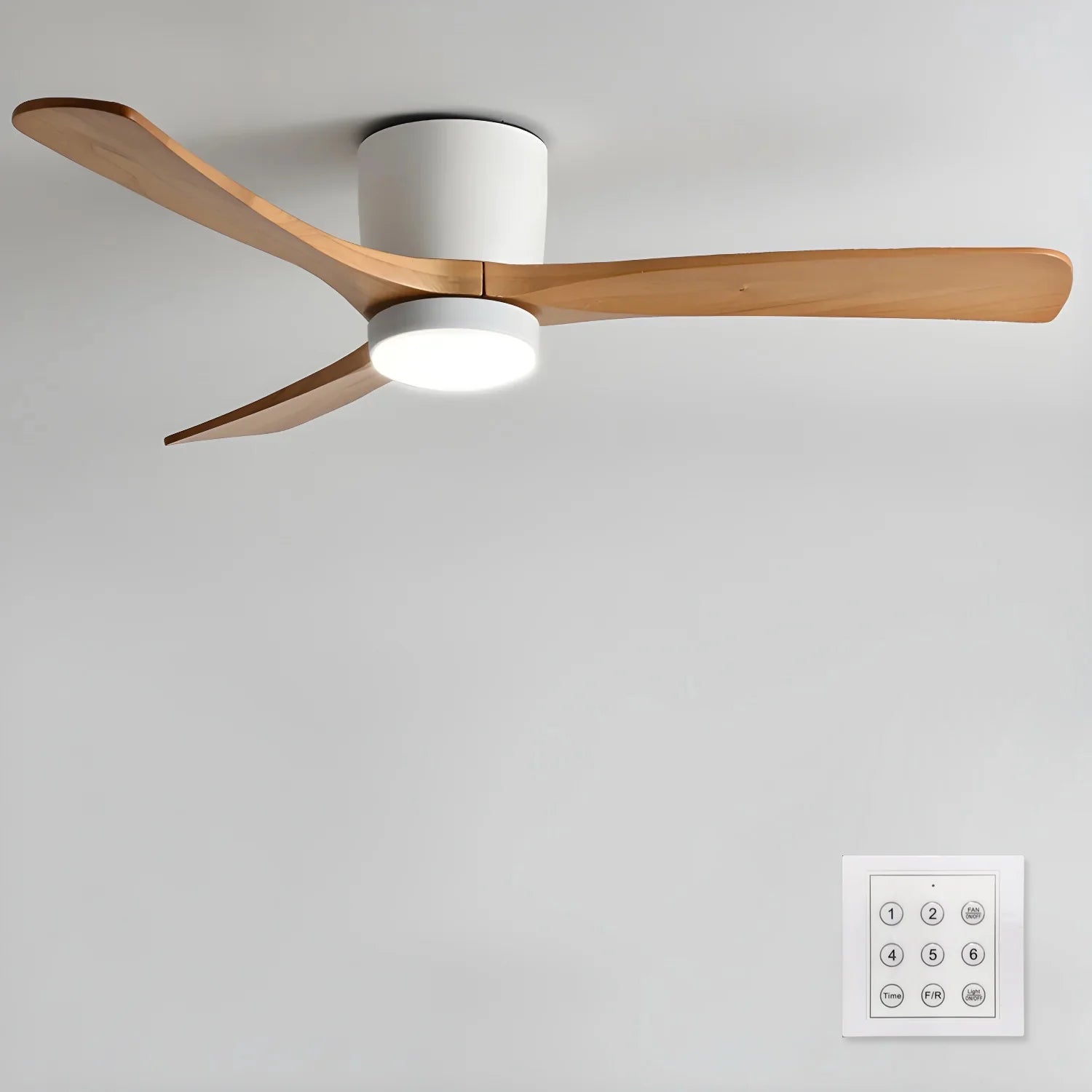 Nordic Wooden 42"/48"/52" Ceiling Fan Light - Yiarolight